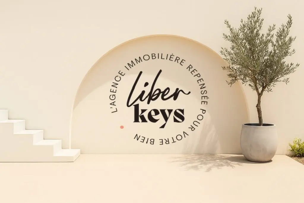 Image de l’agence immobilière Liberkeys avec la mention "L’agence immobilière repensée pour votre bien"
